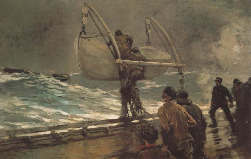 Winslow Homer Das Notsignal France oil painting art